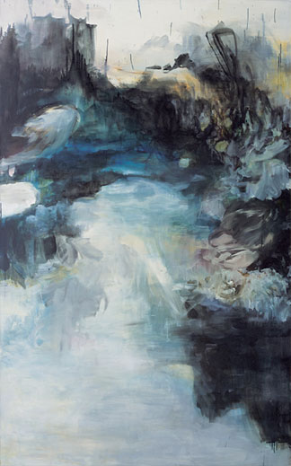 Fungal land VI oil on canvas 240x150cm 2006